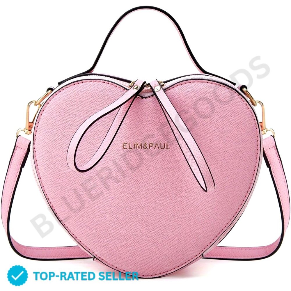 Brand New Makes Crossbody Bag Small Pink Heart Shaped